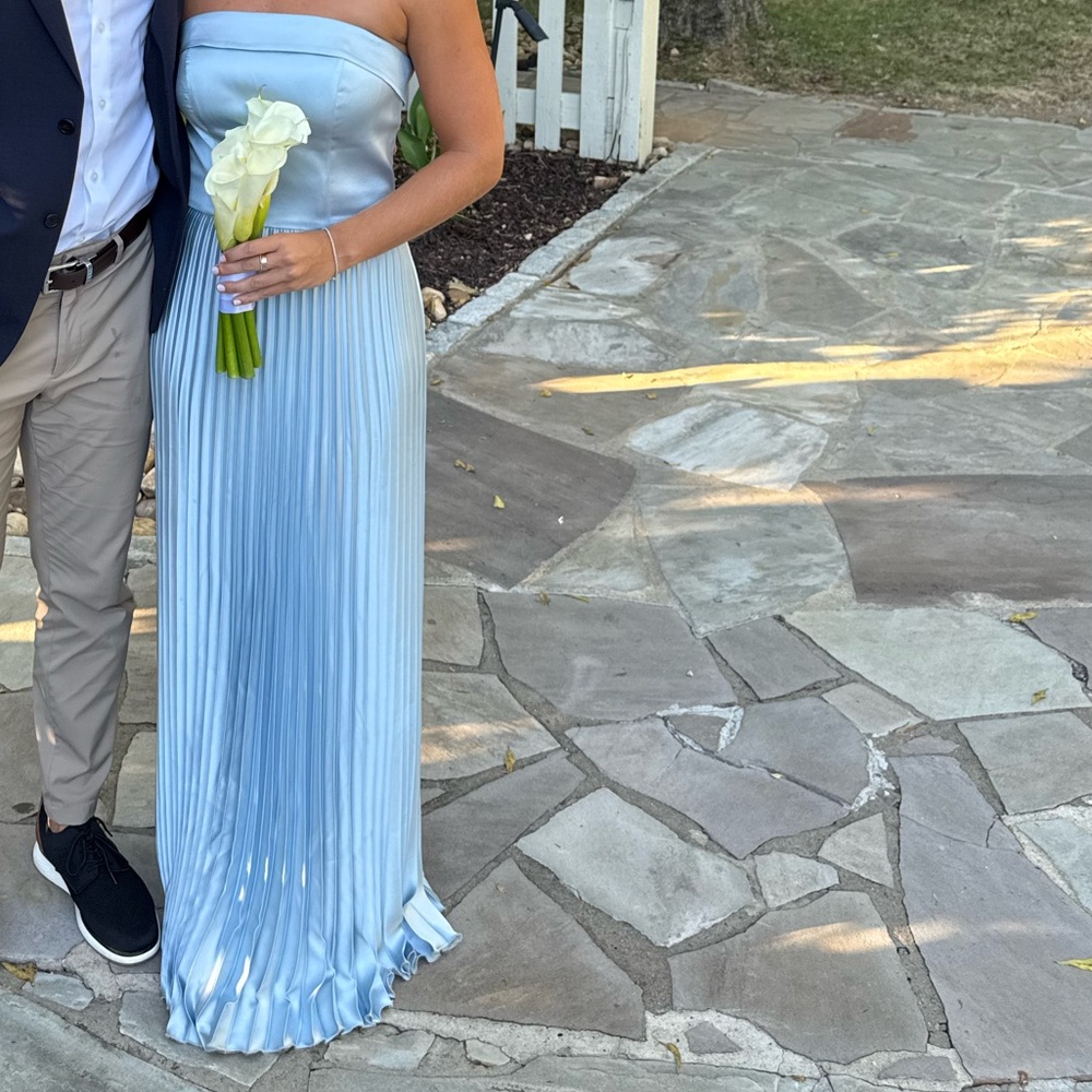Revelry Strapless Sky Blue Dress Size 6